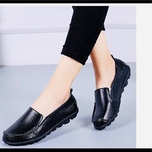 Harence Soft Slip On Leather Driving Loafer